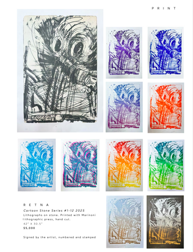 Retna - Cartoon Series #1-12 Print