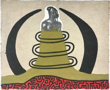 Keith Haring "Untitled (Herb Ritts Collage)" Original Painting