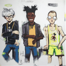 Three the Hard Way by Hebru Brantley screenprint