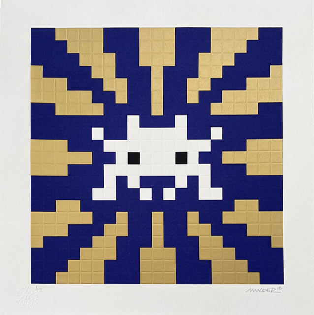 Invader - Sunset (Blue and Gold)