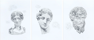 Daniel Arsham - "Eroded Classic Prints Portfolio Set of 3"
